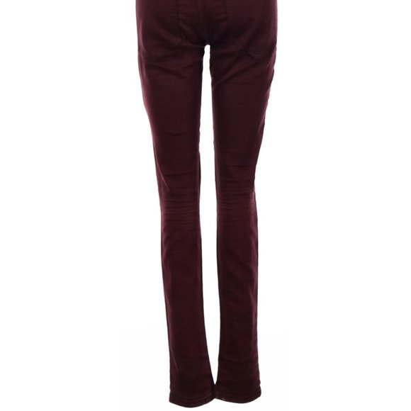 CarMar Jeans Maroon Colored Denim Skinny Leg Mid Rise Sz 25 #445 - Picture 4 of 4